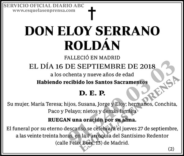 Eloy Serrano Roldán